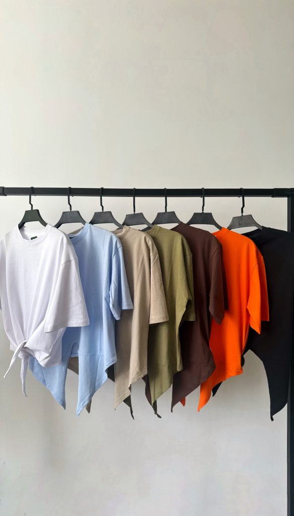 تیشرت جلو گره