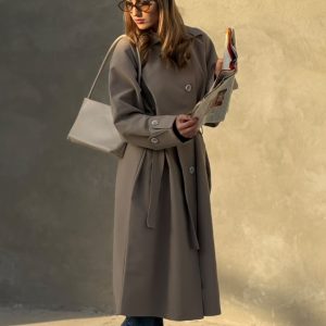 ترنچ کت بلند دلسا