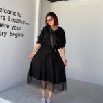 دامن توری مشکی